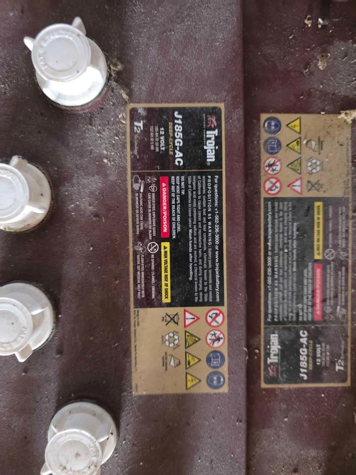 Trojan J185G-AC 12V Deep Cycle Battery - For Repair / Scrap - photo 4