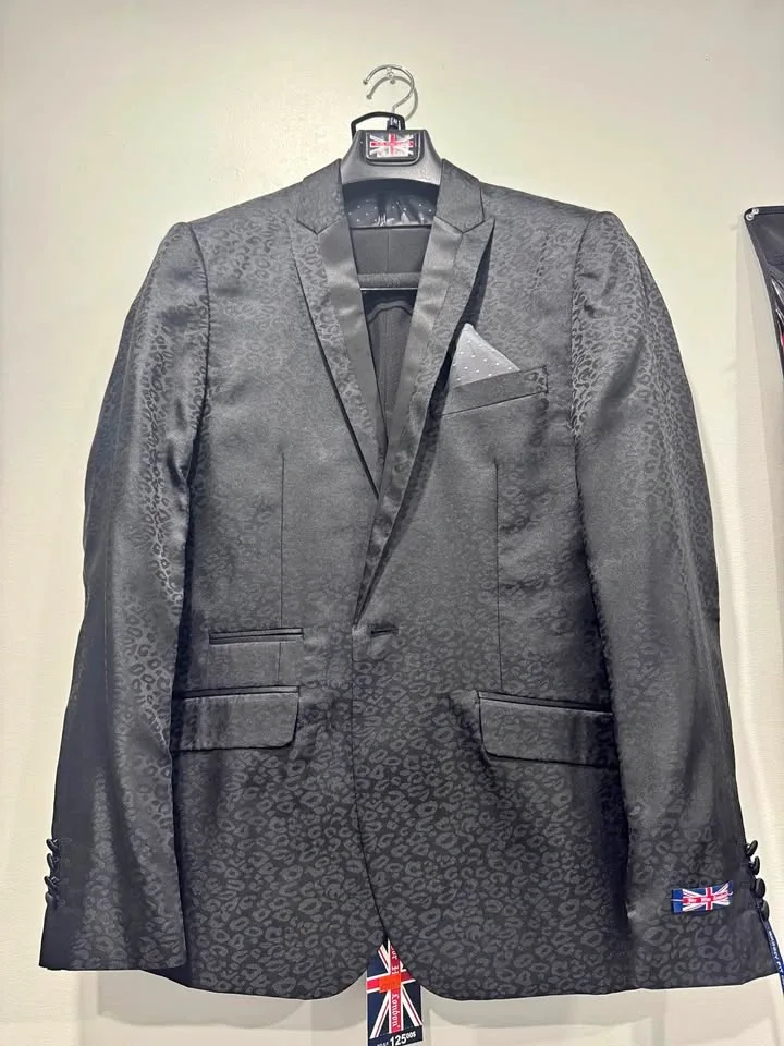 For Him London Leopard Print Suit - Men's Medium