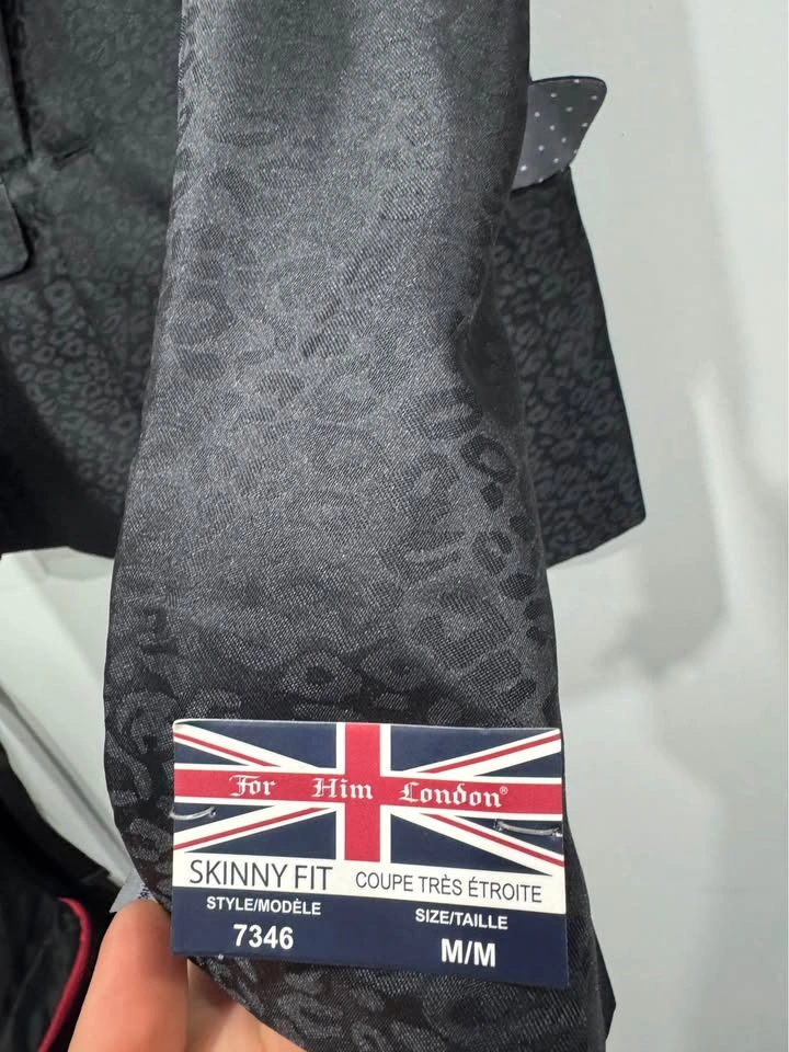 For Him London Leopard Print Suit - Men's Medium - photo 5