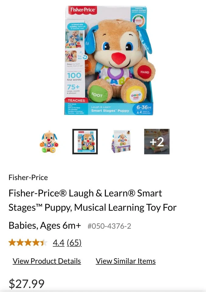 Fisher Price Laugh & Learn Smart Stages Puppy Toy - photo 2