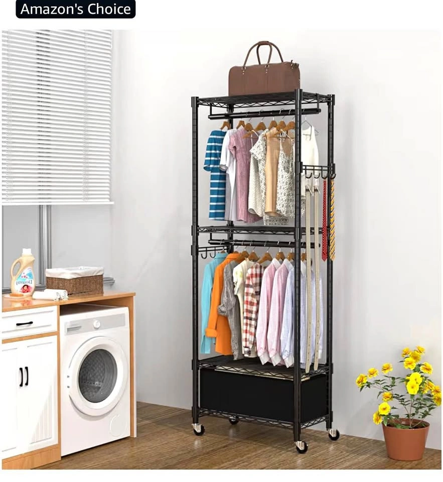 Heavy duty Clothes rack with Drawer