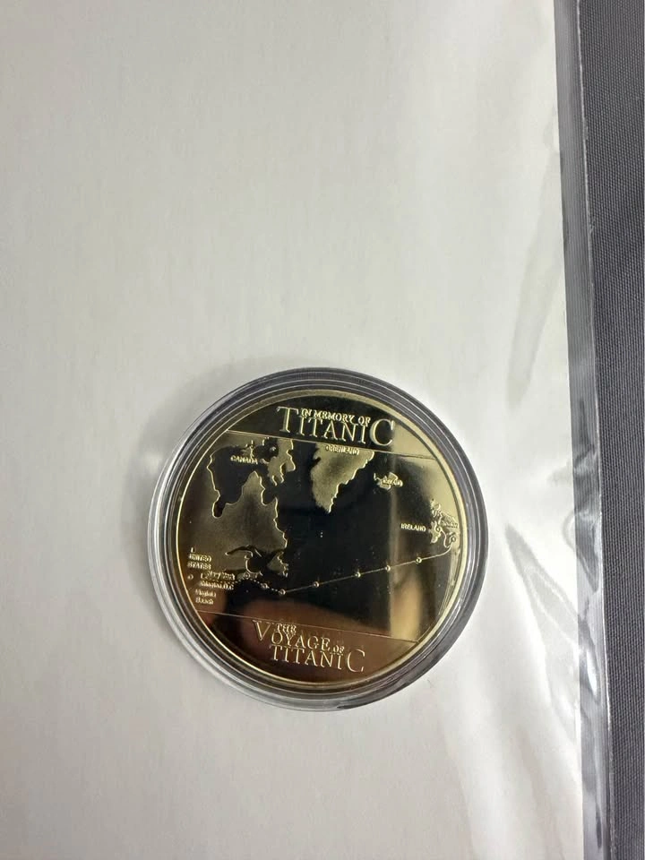 Titanic Limited Edition 24kt Gold Foil Commemorative Coin - photo 2