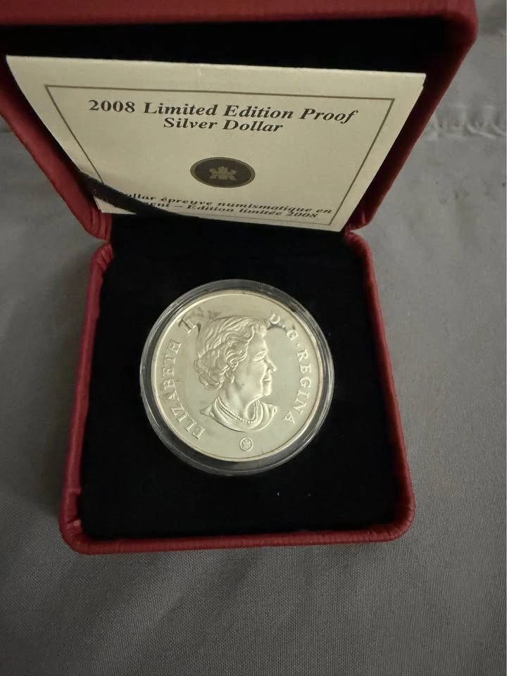 2008 Canada Limited Edition Proof Silver Dollar Armistice Coin - photo 2