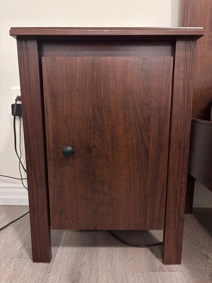 Double Bed Frame, Mattress (Used), Night Stand - photo 5