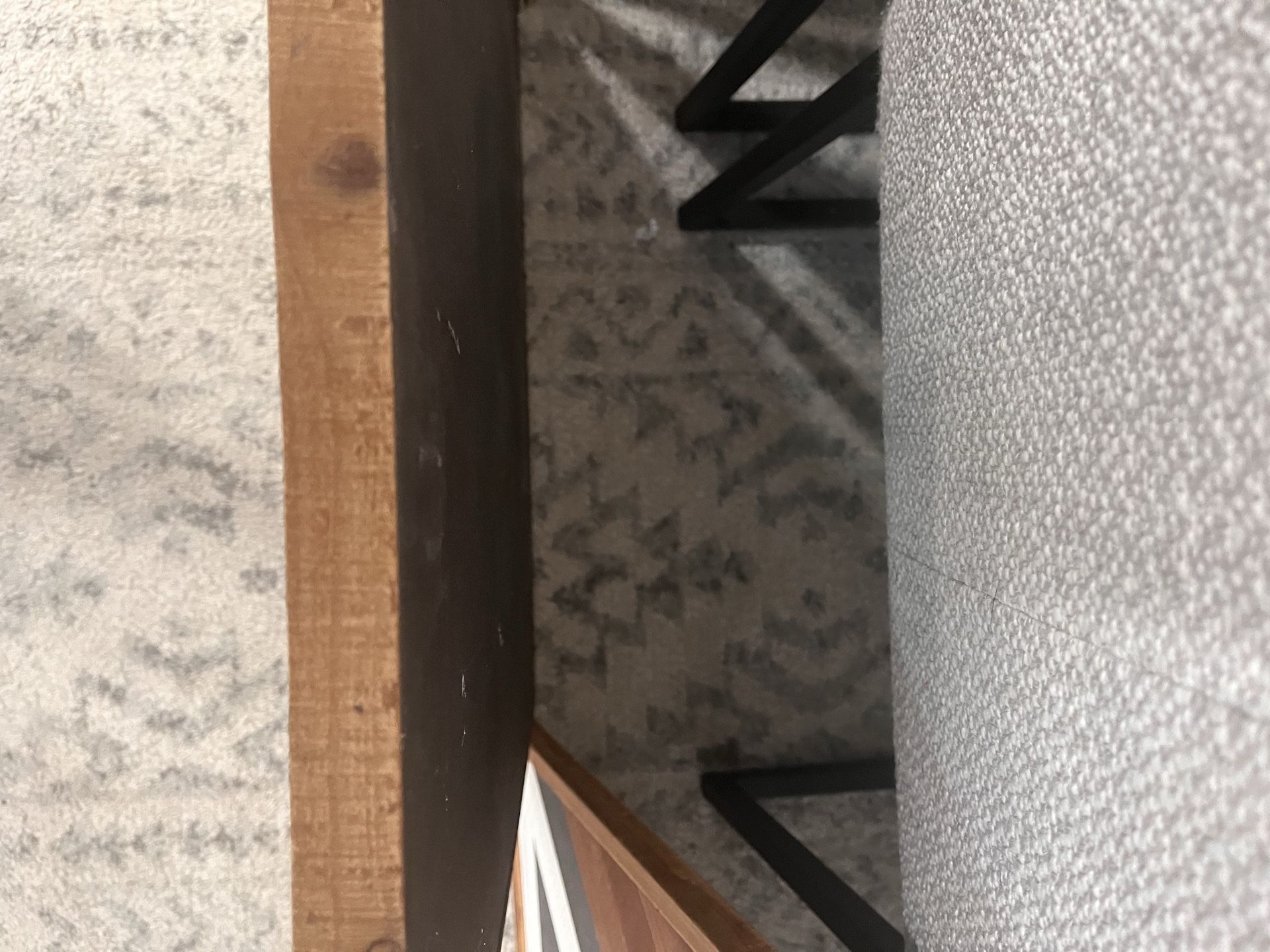 Large 24” Solid Wood Geometric Wall Art (Set of 3) – Modern Rust - photo 5