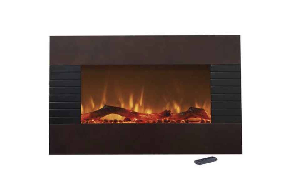Northwest 36" Mahogany Electric Fireplace w/ Mount & Stand - photo 2