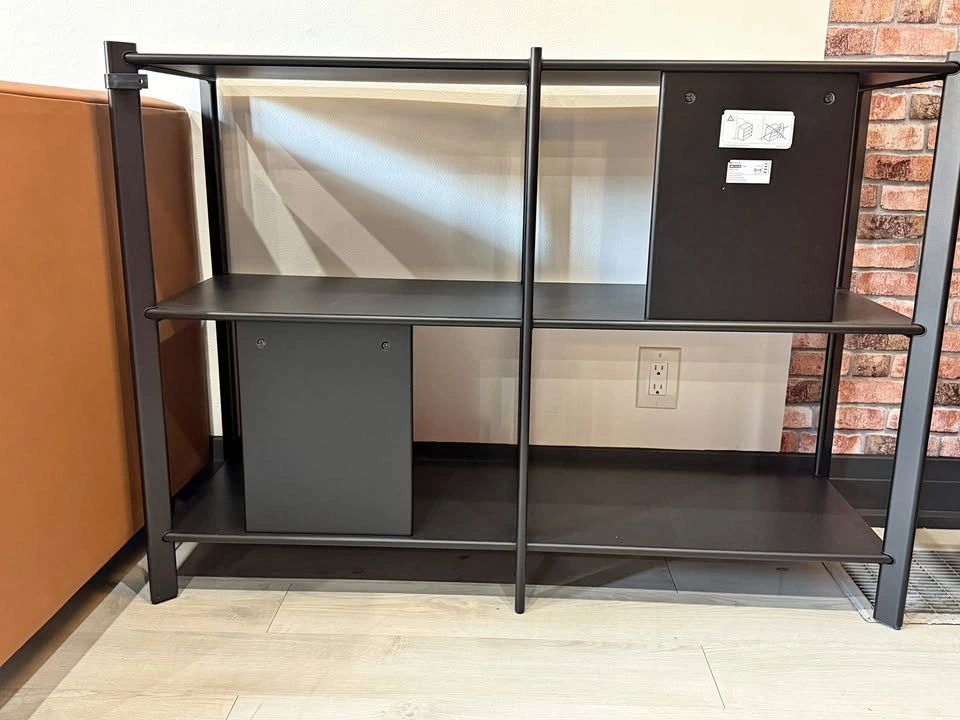 JÄTTESTA Storage combination, black, 200x40x195 cm