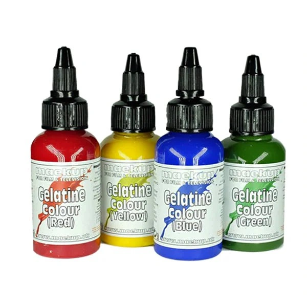 Maekup Gelatine Colours White, Red & Ochre