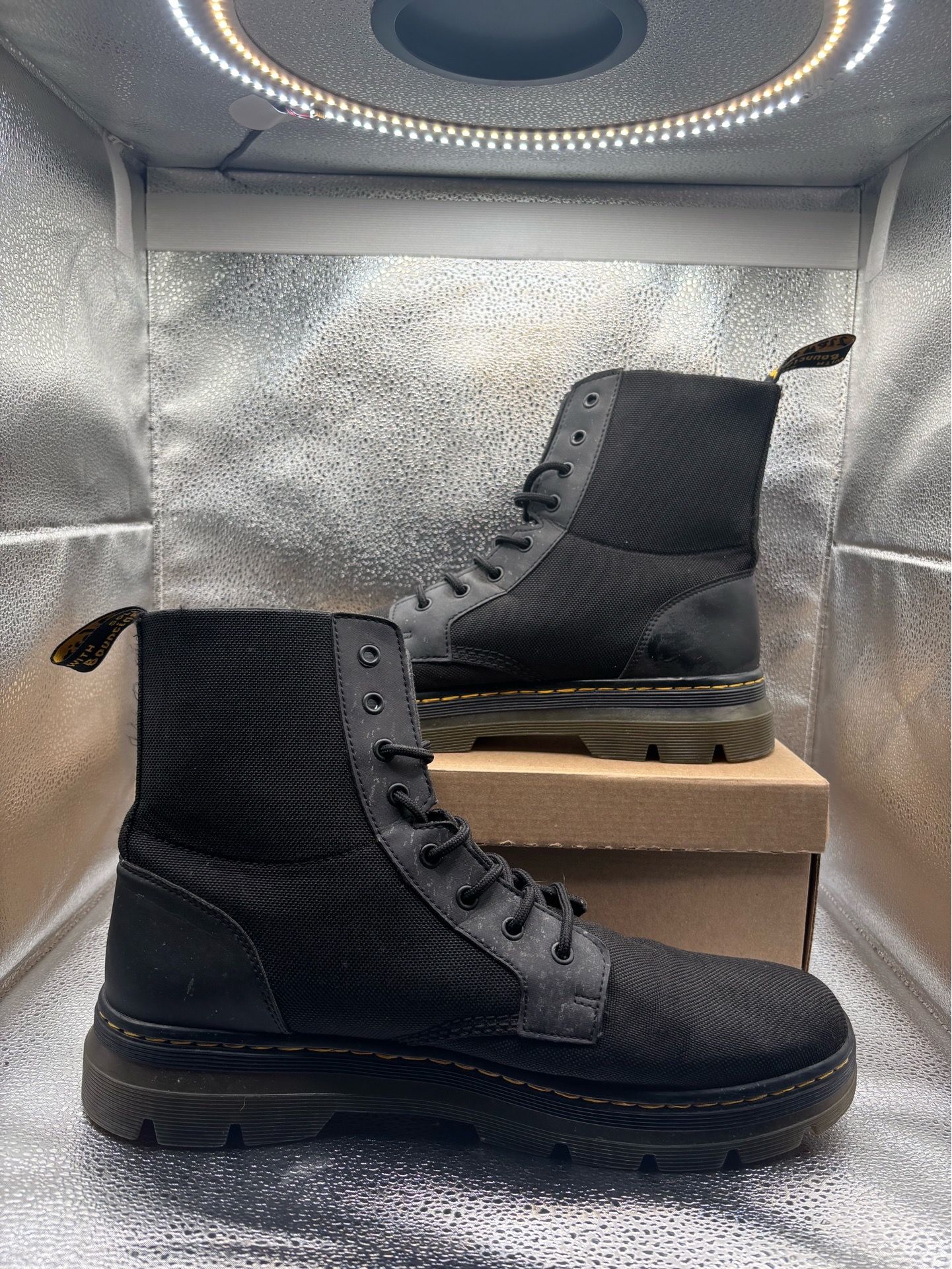 Dr. Martens mens combs leather combat boots - photo 5