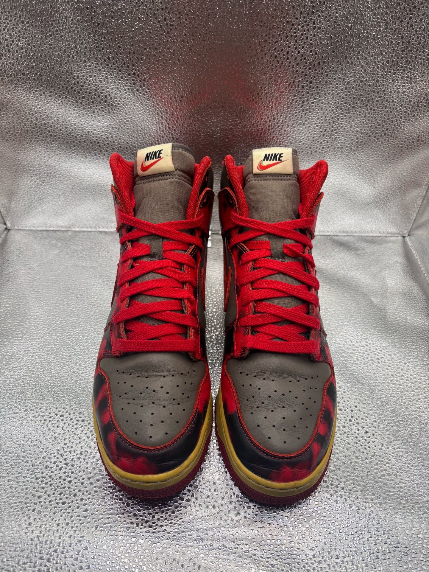 Nike Dunk High 1985 Red Acid Wash - photo 2