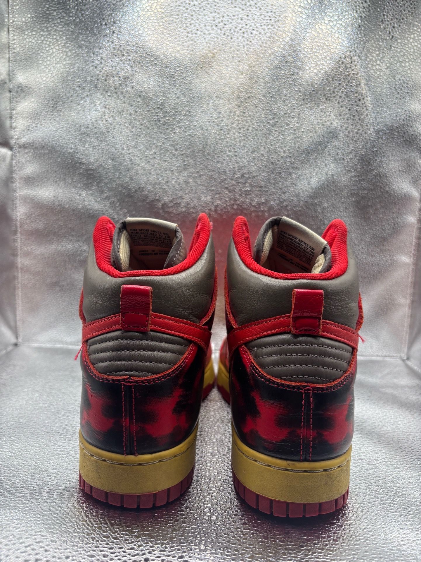 Nike Dunk High 1985 Red Acid Wash - photo 4