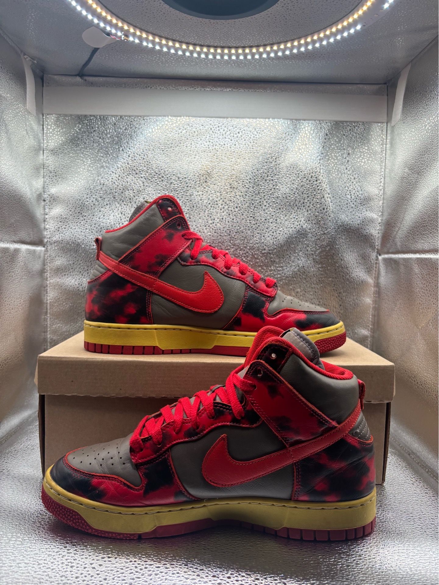 Nike Dunk High 1985 Red Acid Wash - photo 5