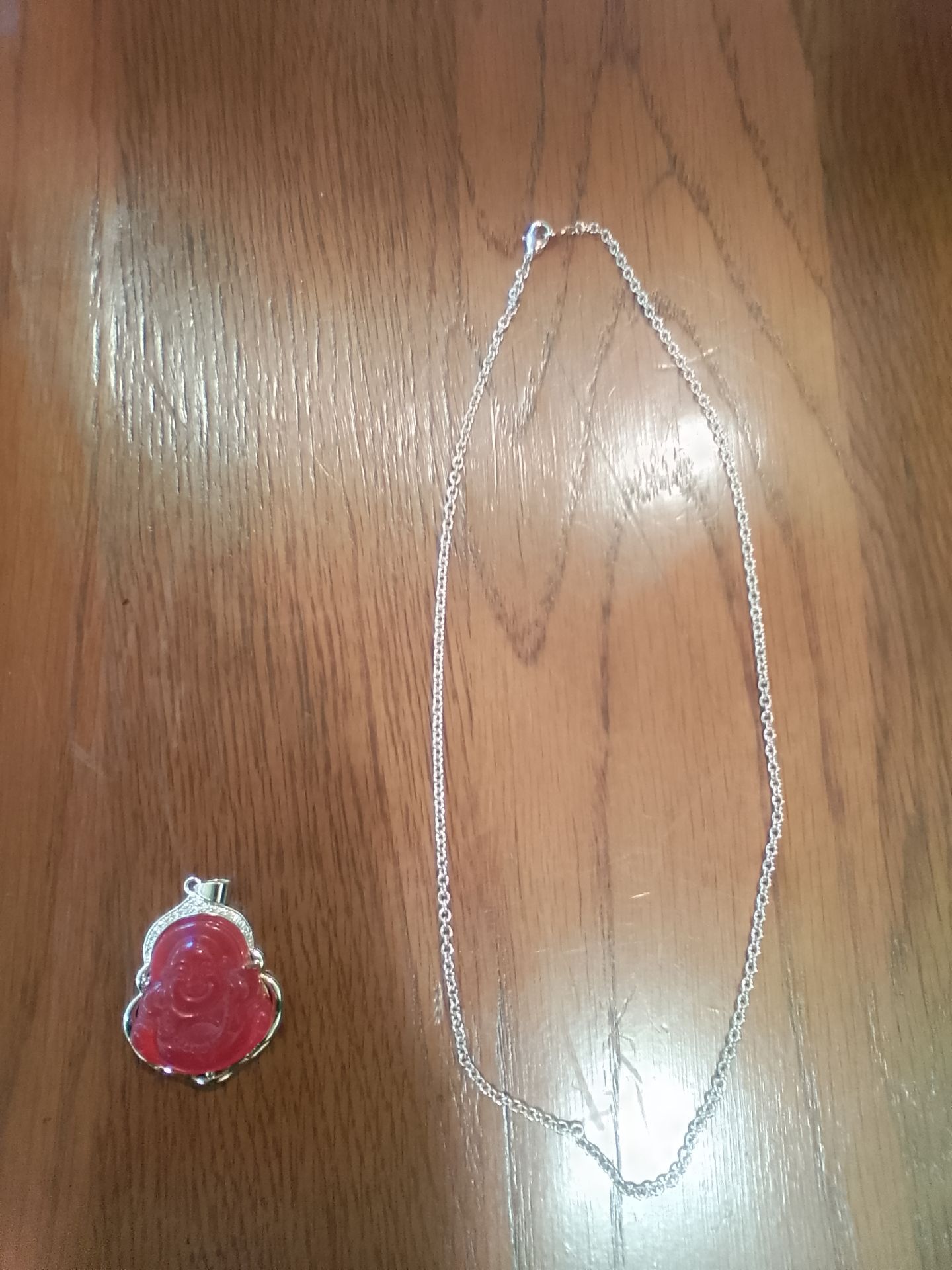 Red Buddha CZ Crystals Chain - photo 2