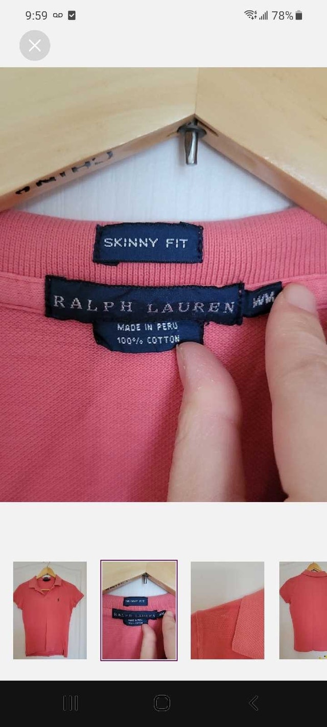 Ralph Lauren Polo Shirt - Women's Coral Size Small - photo 2