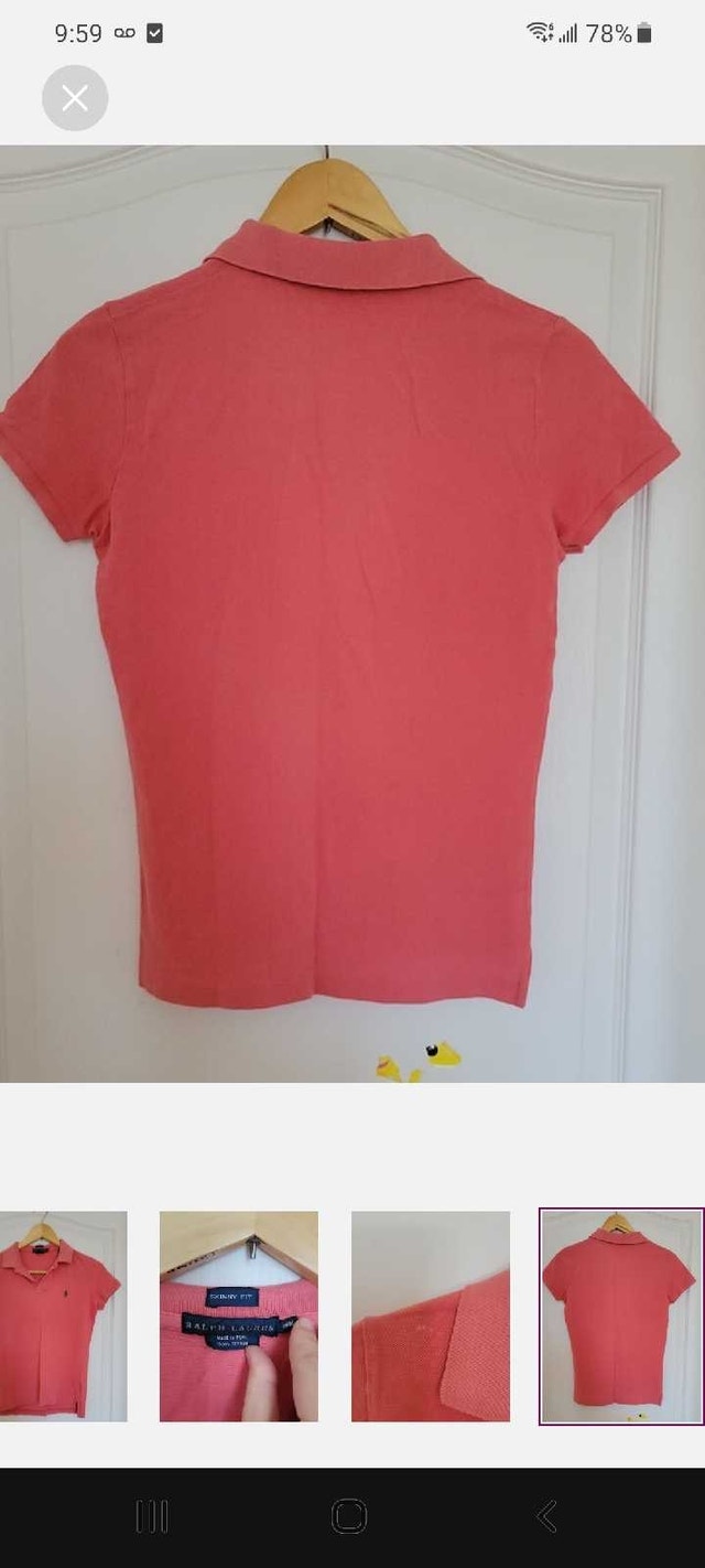 Ralph Lauren Polo Shirt - Women's Coral Size Small - photo 4