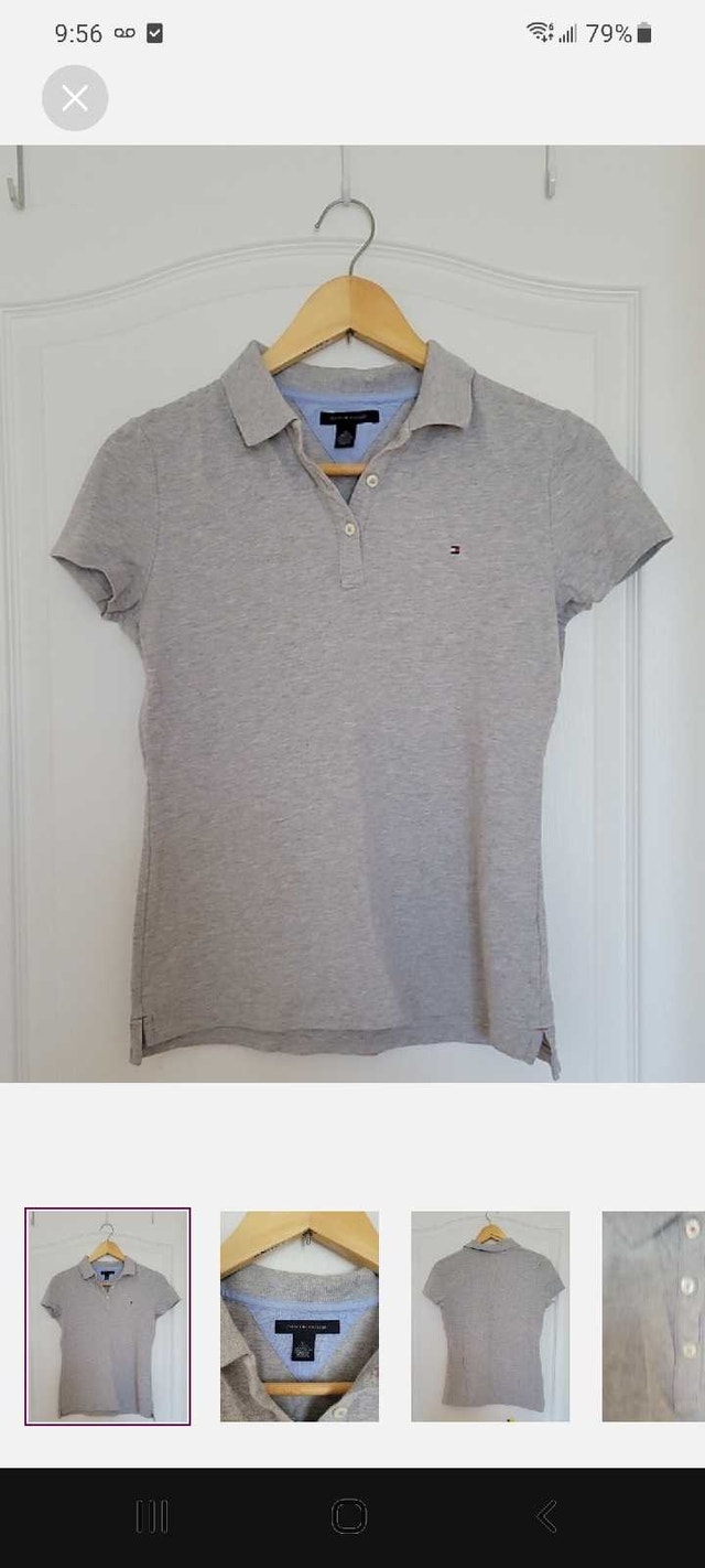Tommy Hilfiger Polo Shirt - Gray, Size M