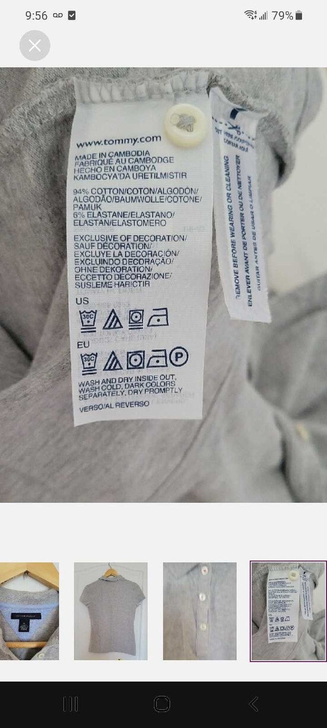 Tommy Hilfiger Polo Shirt - Gray, Size M - photo 5