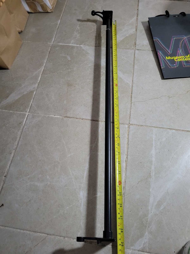 Extendable Mounting Pole Curtain Rod - photo 2