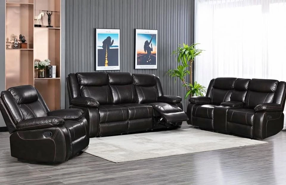 Brand New Leather Recliner Sofa Set 3-2-1