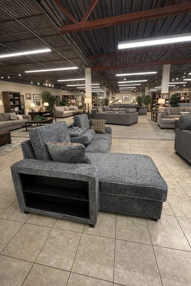 Brand New ⚡ Reversible Sofa Bed w/ Storage, Cup Holders & Charge - photo 3