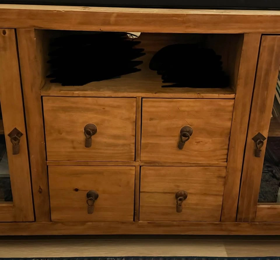 Santa Fe Rustic Pine TV Stand - photo 4