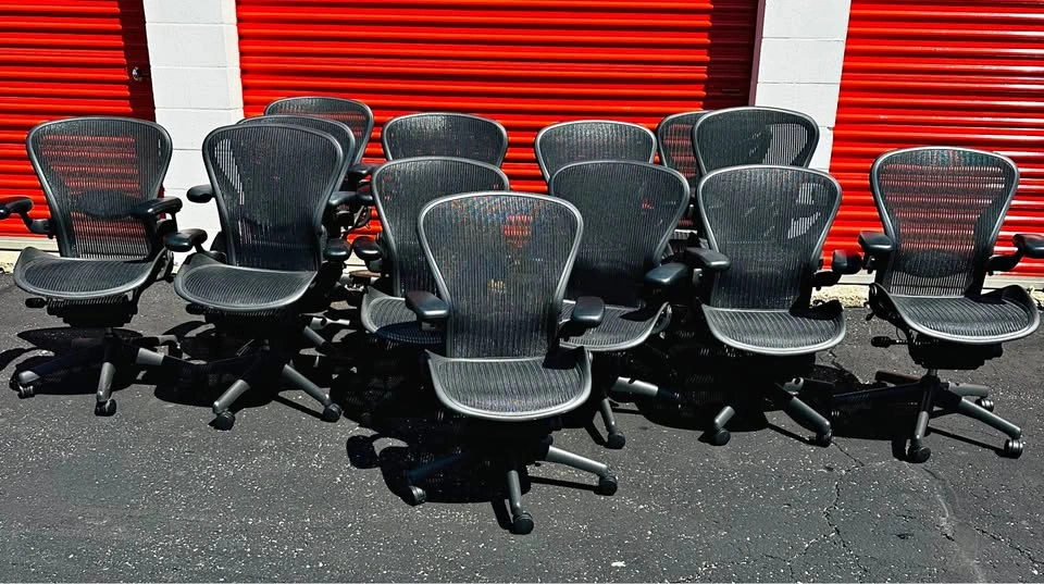 Herman Miller Aeron Office Chairs - Size B (Fully Loaded)