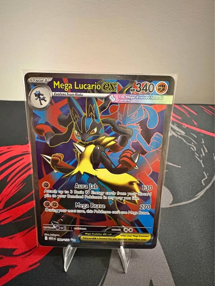 Pokemon Cards Mega Lucario EX Full Art Phantasmal Flames 160/132