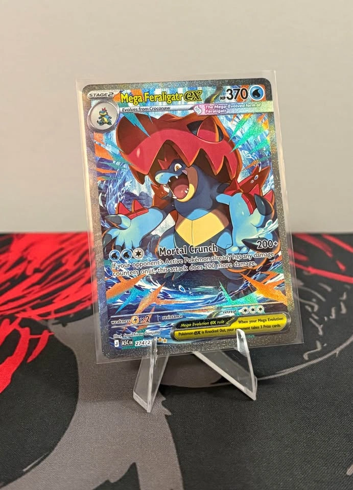 Pokemon Cards Mega Feraligatr EX NM 274/217 Ascended heroes