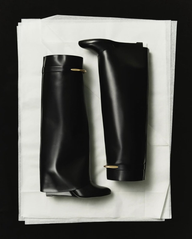 SHARK PINCH BOOTS IN LEATHER BLACK 37