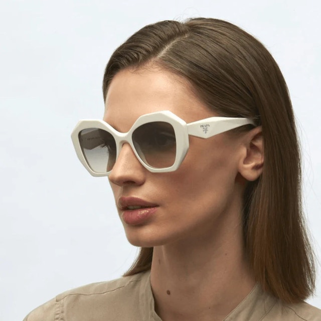 PRADA PR 16WS WHITE SUNGLASSES NEVER WORN - photo 4