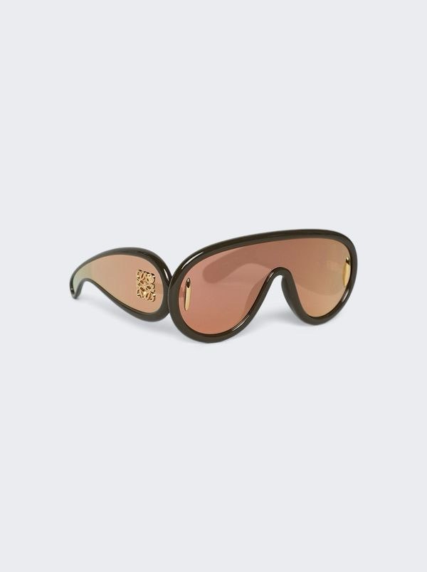 LOEWE GREEN WAVE MASK SUNGLASSES POLARISÉ