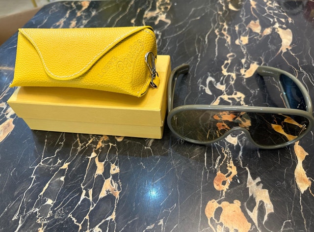 LOEWE GREEN WAVE MASK SUNGLASSES POLARISÉ - photo 3