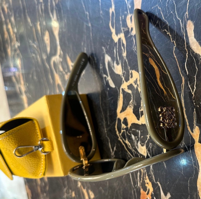 LOEWE GREEN WAVE MASK SUNGLASSES POLARISÉ - photo 4