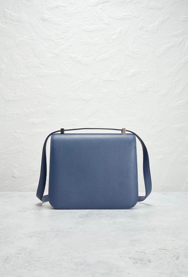 Hermes Epsom Constance 24 Shoulder Bag in Bleu Agate - photo 4