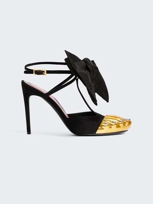 Schiaparelli Trompe-l'oeil Sandals Black Size 37