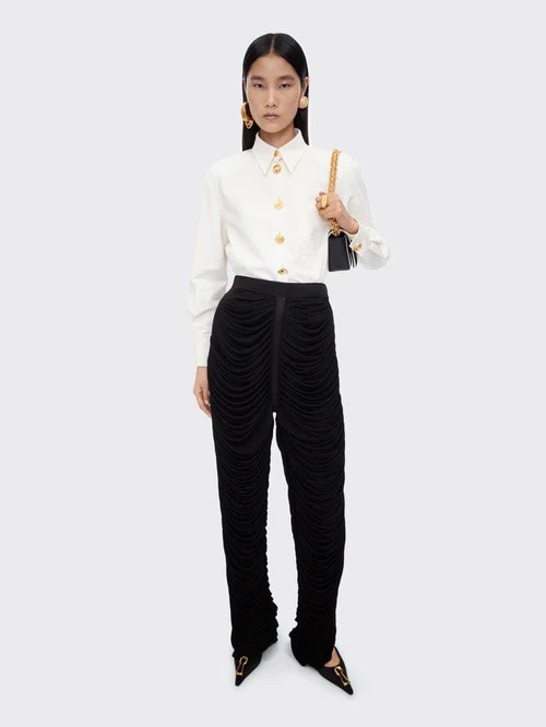 Schiaparelli Black Gold Slingback Serrur Pumps - photo 5