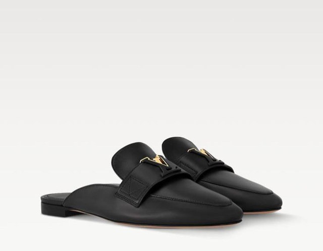 LV MARE OPEN BACK LOAFER BLACK 40