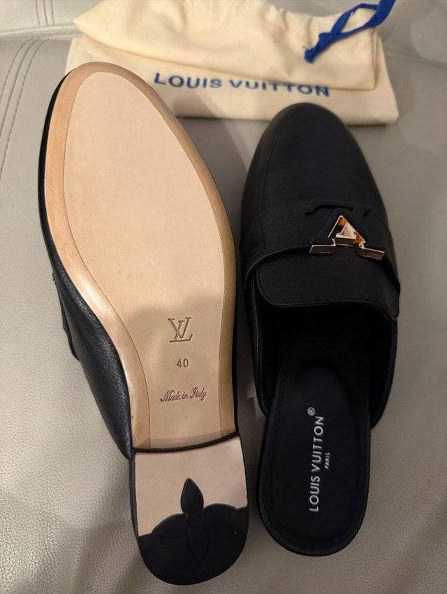 LV MARE OPEN BACK LOAFER BLACK 40 - photo 4