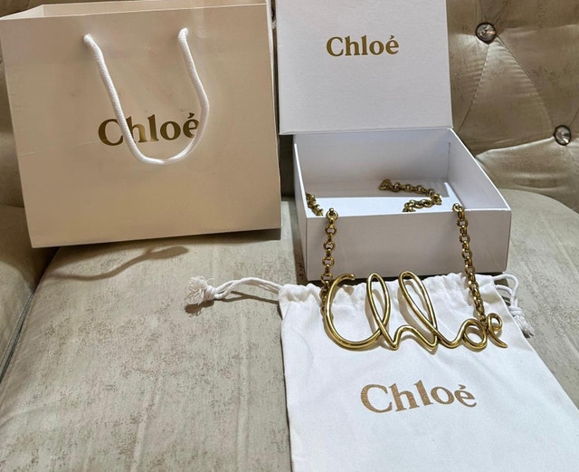AUTHENTIC CHLOE CHAIN BELT GOLD