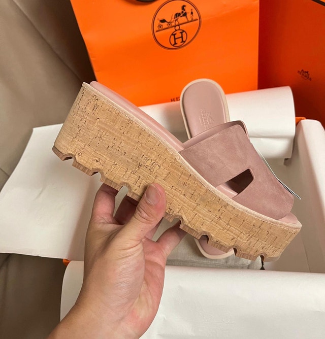 PINK HERMES SANDALES EZE 30 SIZE 37 - photo 2