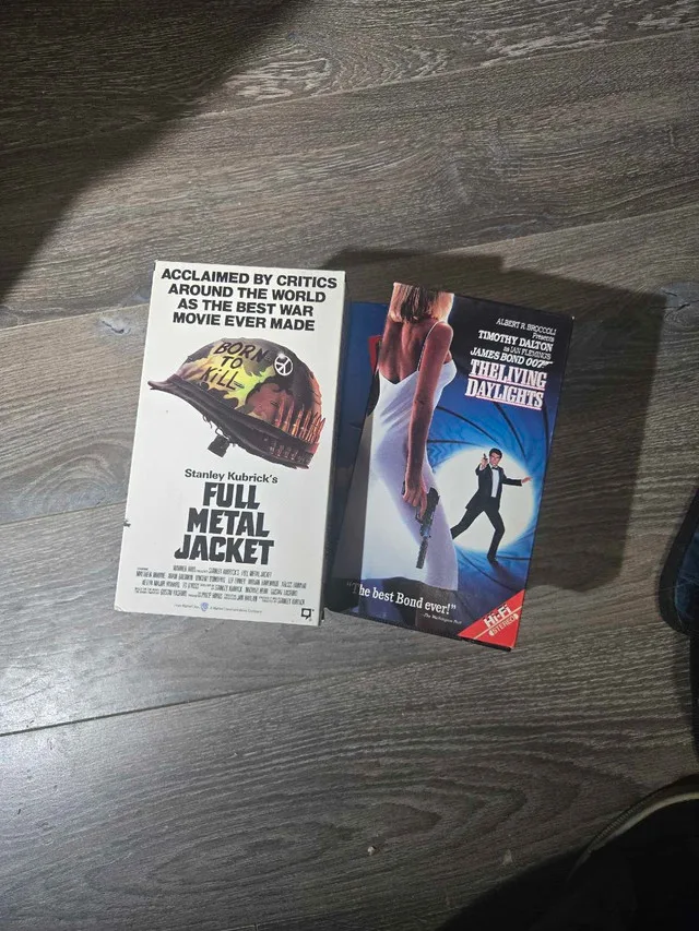 Full Metal Jacket / The Living Daylights VHS thumbnail