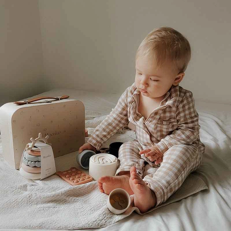 Moonkie Montessori Silicone Toy Set | Baby Gift Box - photo 3
