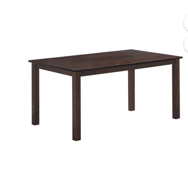 Brown Wooden Dining Set | Table + 6 Chairs - photo 2