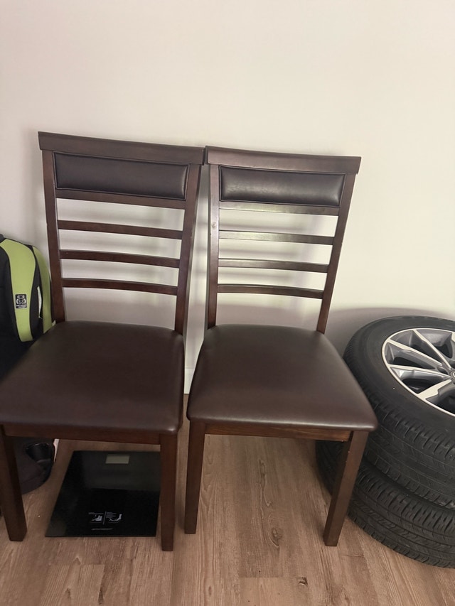 Brown Wooden Dining Set | Table + 6 Chairs - photo 3