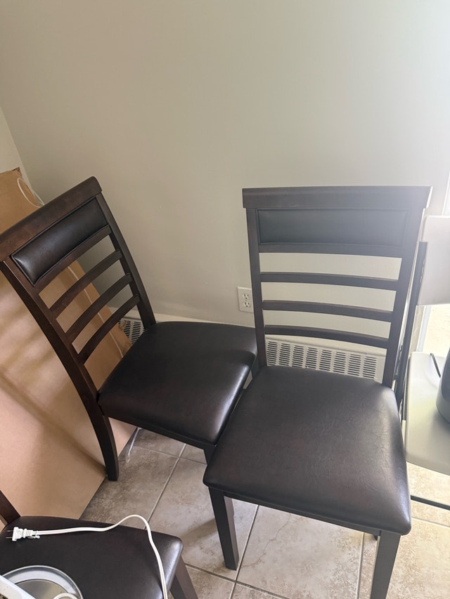 Brown Wooden Dining Set | Table + 6 Chairs - photo 4