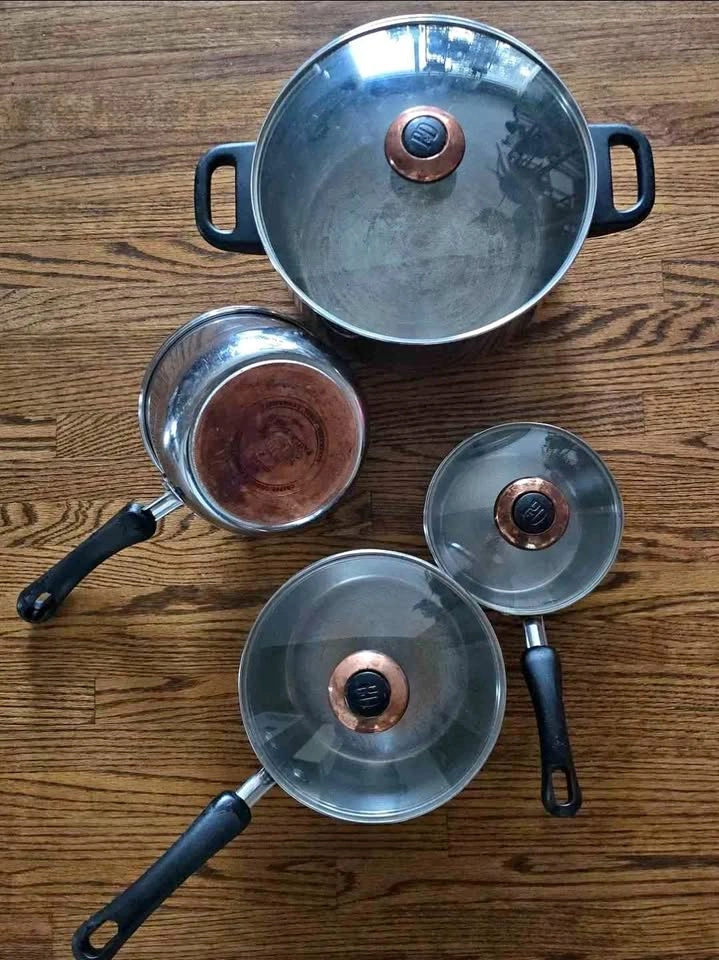 Stainless Steel Copper Bottom Paula Deen Pot Set