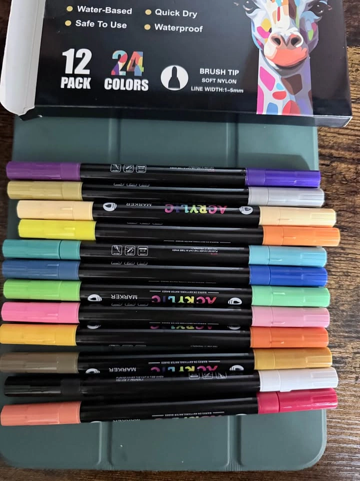 24 Acrylic Paint Markers - Waterproof - photo 3