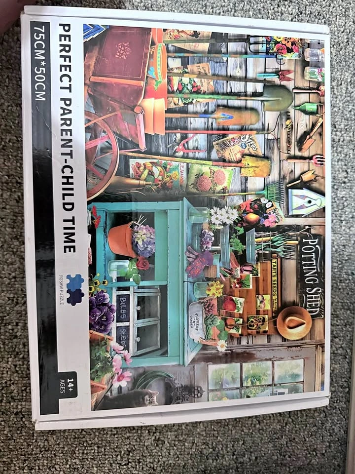 Potting Shed Jigsaw Puzzle 75cm x 50cm Parent-Child Time