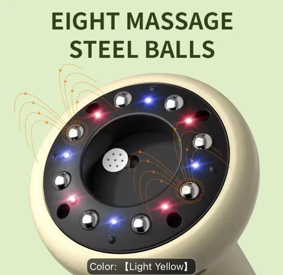 Handheld Massager 8 Steel Balls Light Therapy/ Cupping/ gua sha - photo 3