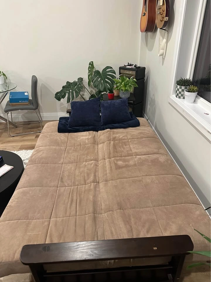 Beige/light brown futon - photo 4